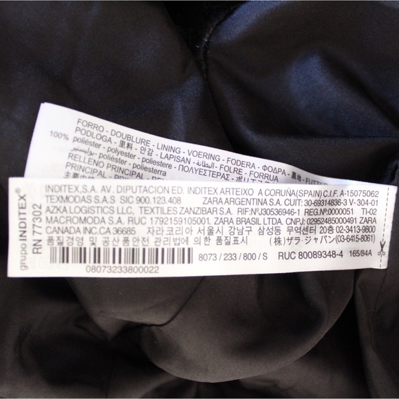 Zara NWT Water and Wind Protection Jacket with Removable Fur Trim Hood Small - Picture 12 of 12